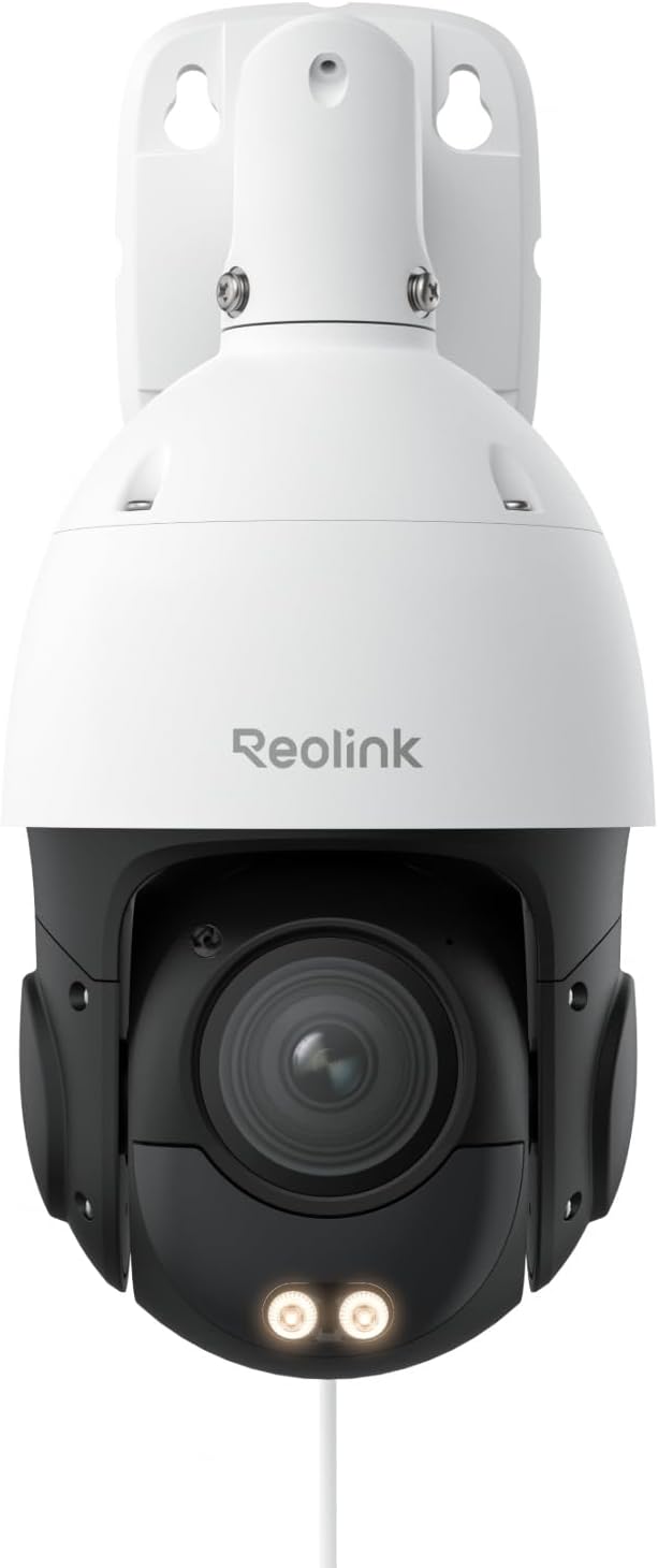Reolink Smart 4K/8MP UHD PTZ Dome Security Camera with Cutting-Edge 16X 3D Optical Zoom, Spotlights Color Night Vision, Person/Vehicle/Animal Detection, Two-Way Audio, 24/7 Recording, RLC-823S2