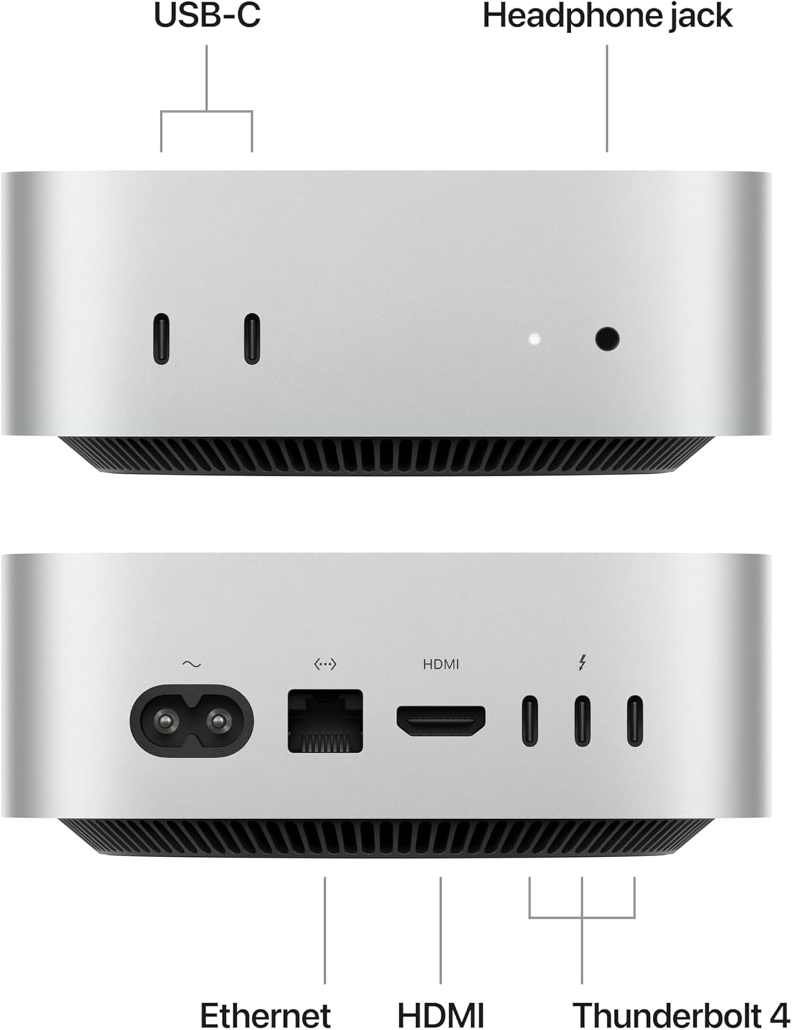 Apple Mac mini Desktop Computer with M4 chip with 10 core CPU and 10 core GPU: Built for Apple Intelligence, 16GB Unified Memory, 256GB SSD Storage, Gigabit Ethernet. Works with iPhone/iPad