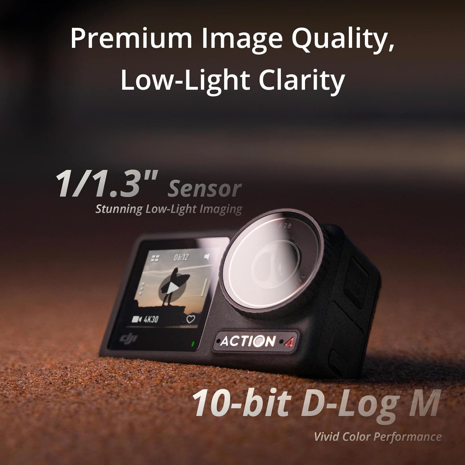 DJI Osmo Action 4 Standard Combo – 4K/120fps Waterproof Action Camera with a 1/1.3-Inch Sensor, Stunning Low-Light Imaging, 10-bit & D-Log M Color Performance, Long-Lasting 160 Mins, Outdoor Camera