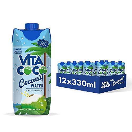 Vita Coco Pure Coconut Water Naturally Hydrating, Packed With Electrolytes, Gluten Free, Full Of Vitamin C & Potassium12x330ml