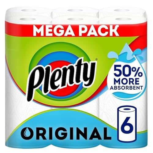 Plenty Kitchen Roll, 6 Rolls, 2-Ply Tissue