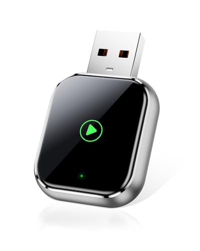 TKHIN CarPlay Wireless for iPhone – Car Play Wireless Dongle for Factory Wired CarPlay to Wireless 5GHz WiFi Car Connection for Cars After 2016 (Only for iPhone)