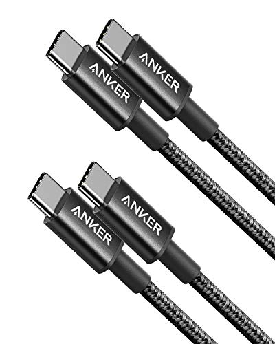 Anker USB C to USB C Charger Cable, Nylon USB-C to C Cable (3ft, 2-Pack), 60W (3A) for iPhone 17/16/15, iPad Pro, Samsung Galaxy, MacBook Pro,and More