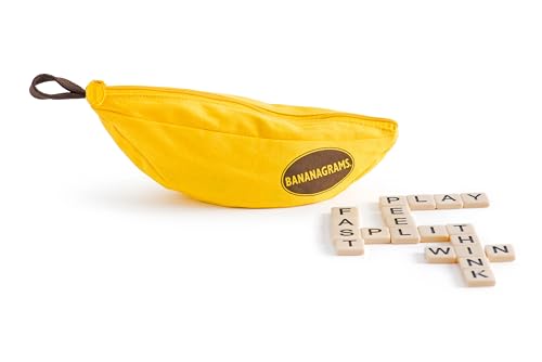 Bananagrams | Word Game | Ages 7+ | 2-6 Players | 15 Minute Playing Time, Yellow