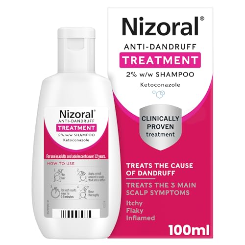 Nizoral Anti-Dandruff Treatment Shampoo, Treats and Prevents Dandruff, Clinically Proven to Control Itchy & Flaky Scalps, Contains Ketoconazole, 1 x 100ml