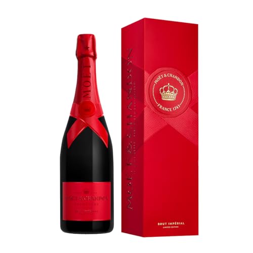 Moët & Chandon Brut Impérial Champagne, Red Limited Edition Gift Box, 75cl