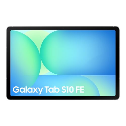Samsung Galaxy S10 FE Android Tablet, Wifi, 128GB Storage, 8GB Memory, 10.9″ Display, S Pen included, Long lasting Battery, Grey, 3 Year Extended Warranty (UK Version)