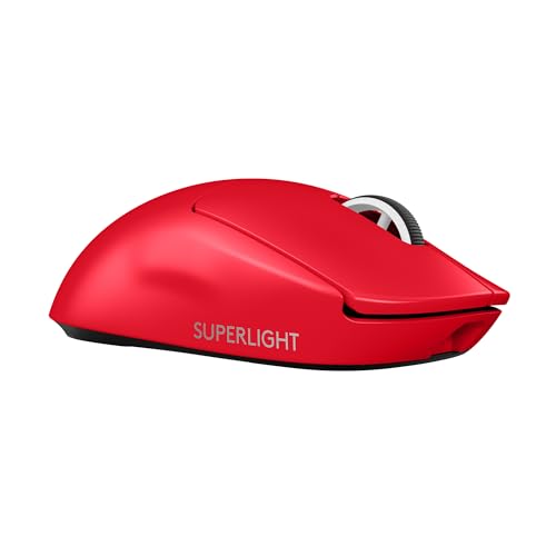 Logitech G PRO X SUPERLIGHT 2 SE wireless gaming mouse, 60 g pro-grade mouse with 5 programmable buttons, 44K DPI sensor, 888+ IPS, 1 kHz report rate, USB-C charging for PC/Mac – Red