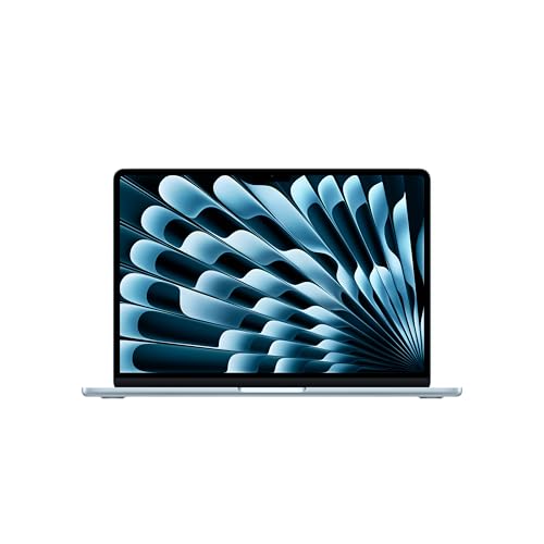 Apple 2025 MacBook Air 13-inch Laptop with M4 chip: Built for Apple Intelligence, 13.6-inch Liquid Retina Display, 16GB Unified Memory, 256GB SSD Storage, 12MP Center Stage Camera, Touch ID; Sky Blue