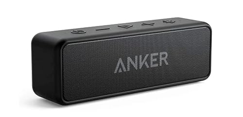 soundcore Anker 2 Portable Bluetooth Speaker with 12W Stereo Sound, BassUp, IPX7 Waterproof, 24-Hour Playtime, Speaker for Home, Outdoors, Travel