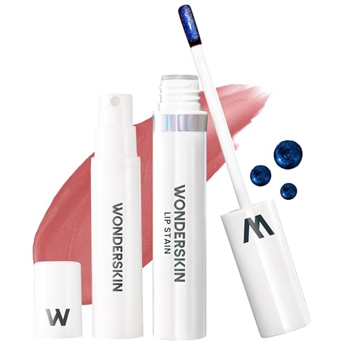 Wonderskin Wonder Blading All Day Lip Stain Peel Off Masque and Reveal Kit – Long Lasting, Waterproof Nude Lip Tint, Transfer Proof Natural Makeup Stain Kit (Whimsical)