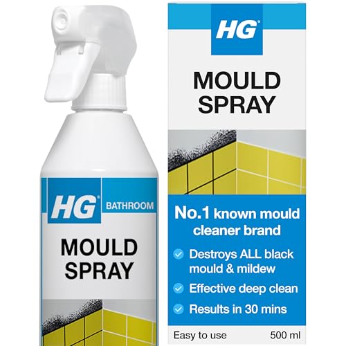 HG Mould Spray – Effective Black Mould & Mildew Cleaner, Removes Stains – 500ml